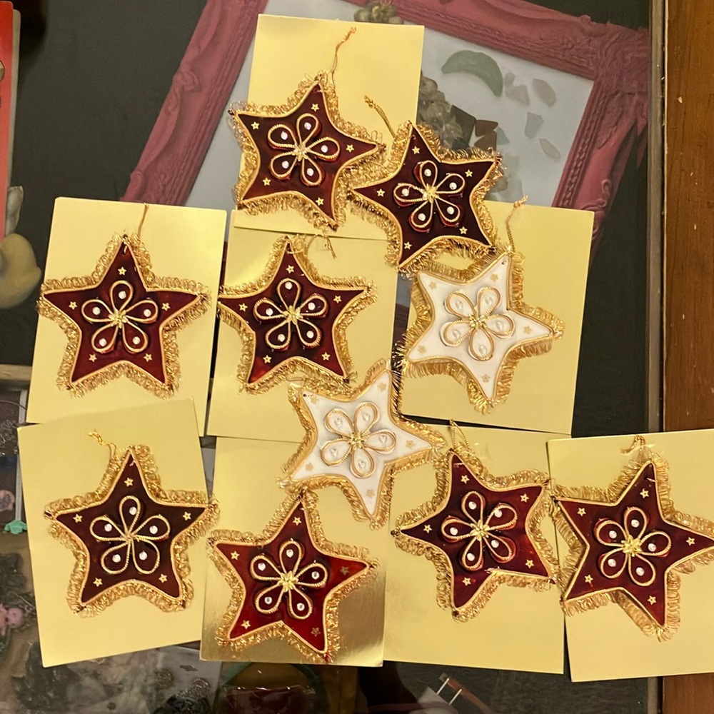 Inarco Japan 10 Star Decorations Lot